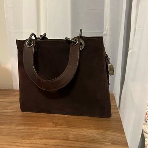 Stuart Weitzman suede handbag